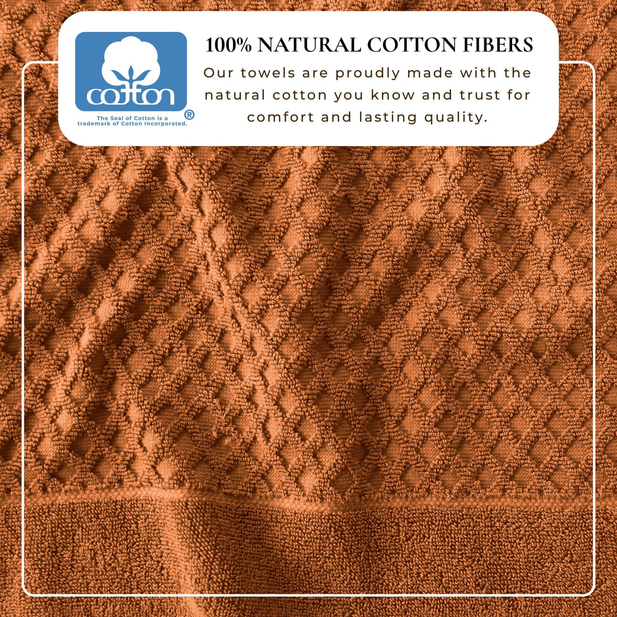 Cotton Diamond Waffle Weave Bath Towel Set - Grayson Collection Bath - Tophatter Daily Deals