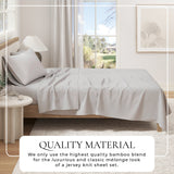 Viscose from Bamboo & Cotton Blend Jersey Knit Sheets Bedding - Tophatter Daily Deals