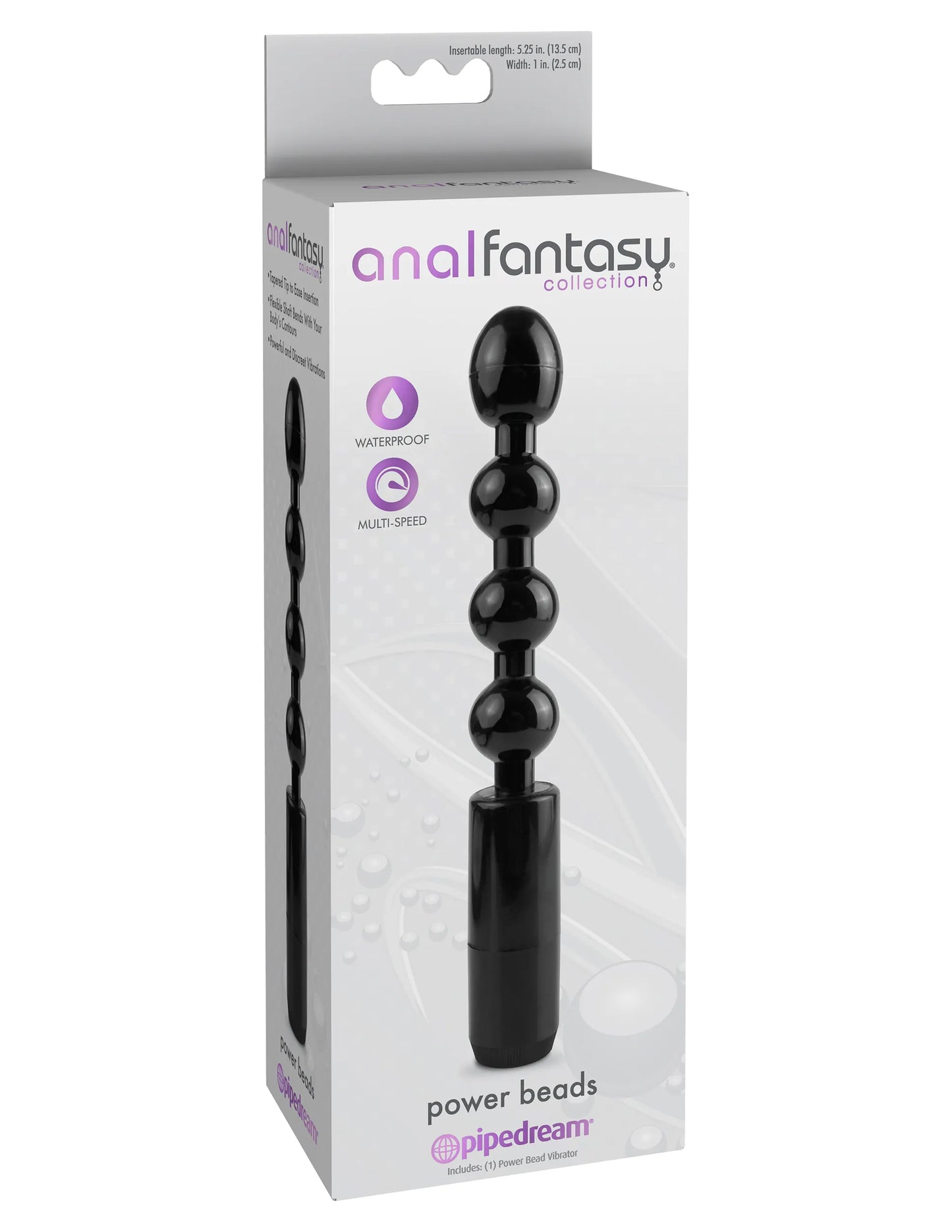 Anal Fantasy Collection Power Beads – 1 Inch Vibrating Butt Plug > Anal Range > Vibrating Butt Plugs - Tophatter Daily Deals