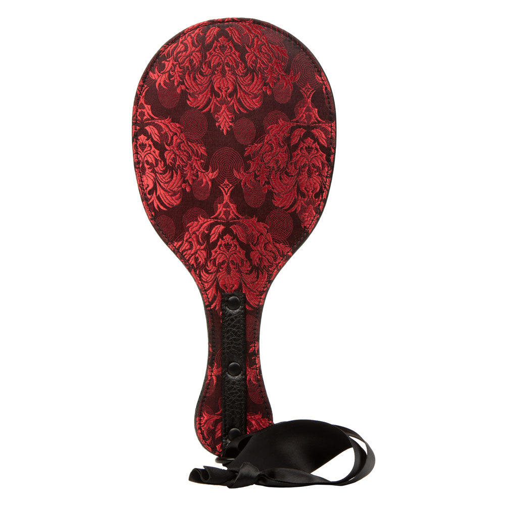 Scandal Round Double Paddle Red and Black Plush Dual Layer Paddle > Bondage Gear > Paddles - Tophatter Daily Deals