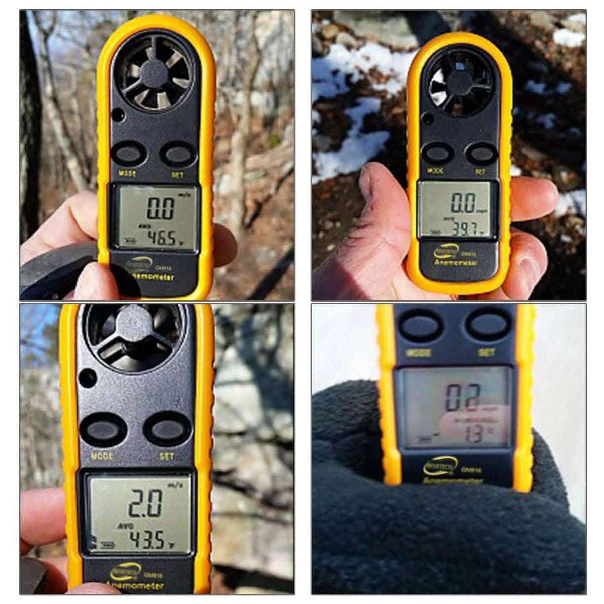 Qotone GM816 Digital Anemometer Wind-Speed Gauge Meter Outdoor Recreation - Tophatter Daily Deals