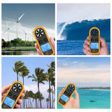Qotone GM816 Digital Anemometer Wind-Speed Gauge Meter Outdoor Recreation - Tophatter Daily Deals