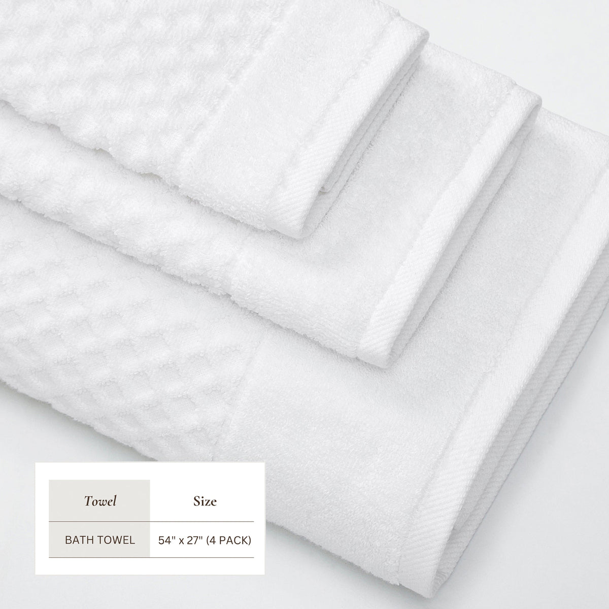 Cotton Diamond Waffle Weave Bath Towel Set - Grayson Collection Bath - Tophatter Daily Deals
