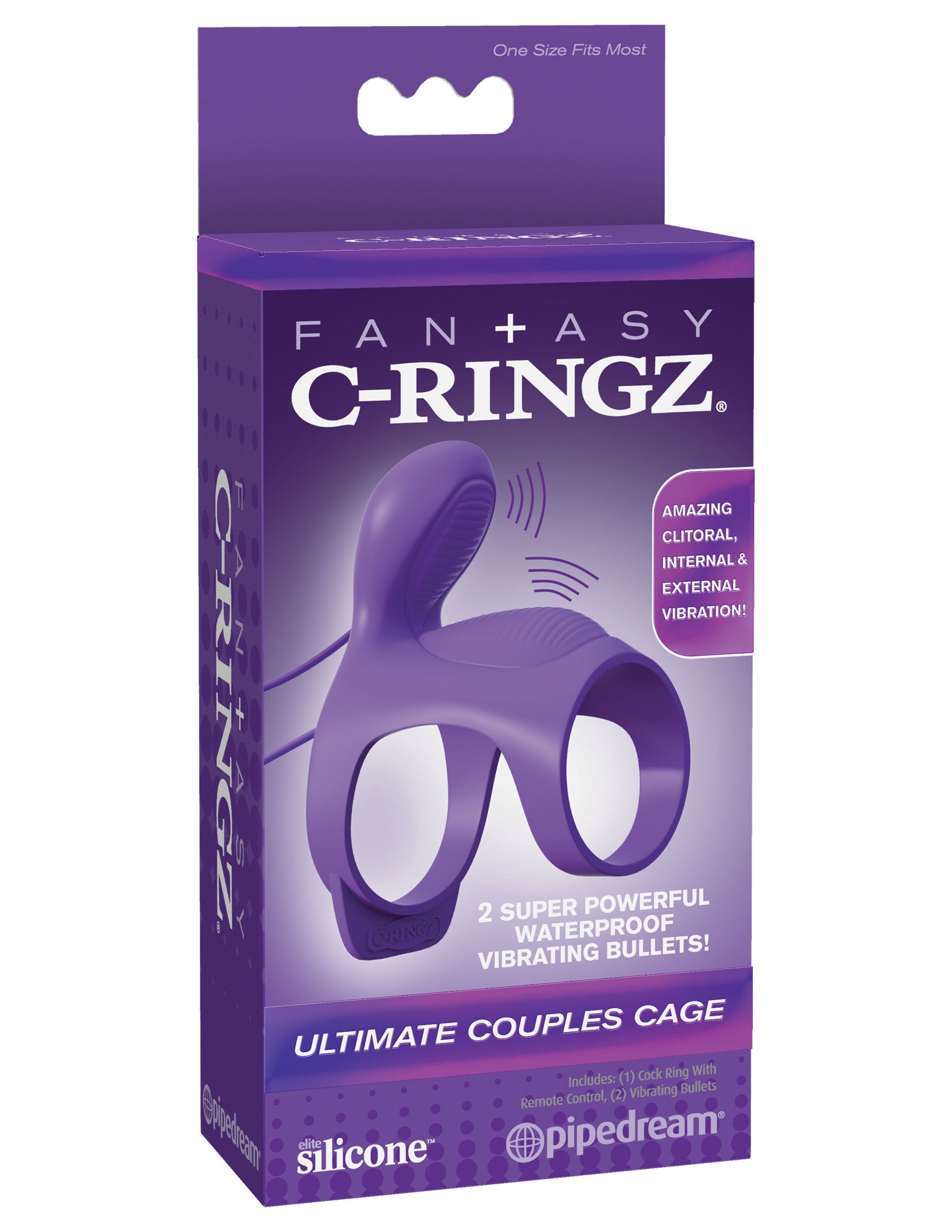 Fantasy Ultimate Couples Cock Cage Ring with Vibrating Bullets > Sex Toys > Couples Toys - Tophatter Daily Deals