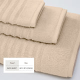 Luxury Combed Cotton Bath Towel Set - Karina Collection Bath - Tophatter Daily Deals