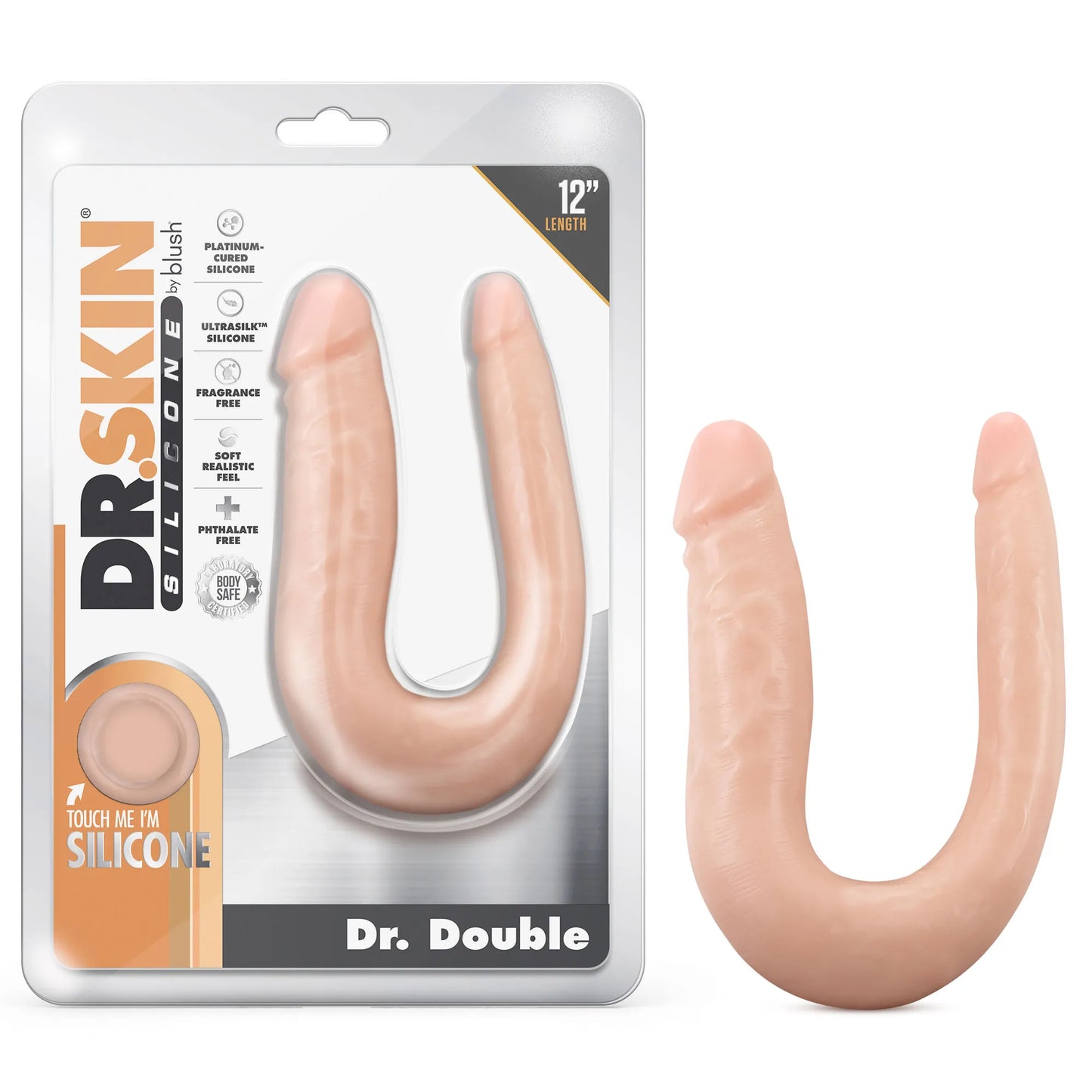 Dr. Skin Dr. Double – 12 Inch Silicone Double Dong > Dildos > Double Dildos - Tophatter Daily Deals