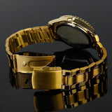 Quartz Watch Luxury Crystal Rhinestone Gold Steel Watches - Tophatter Daily Deals