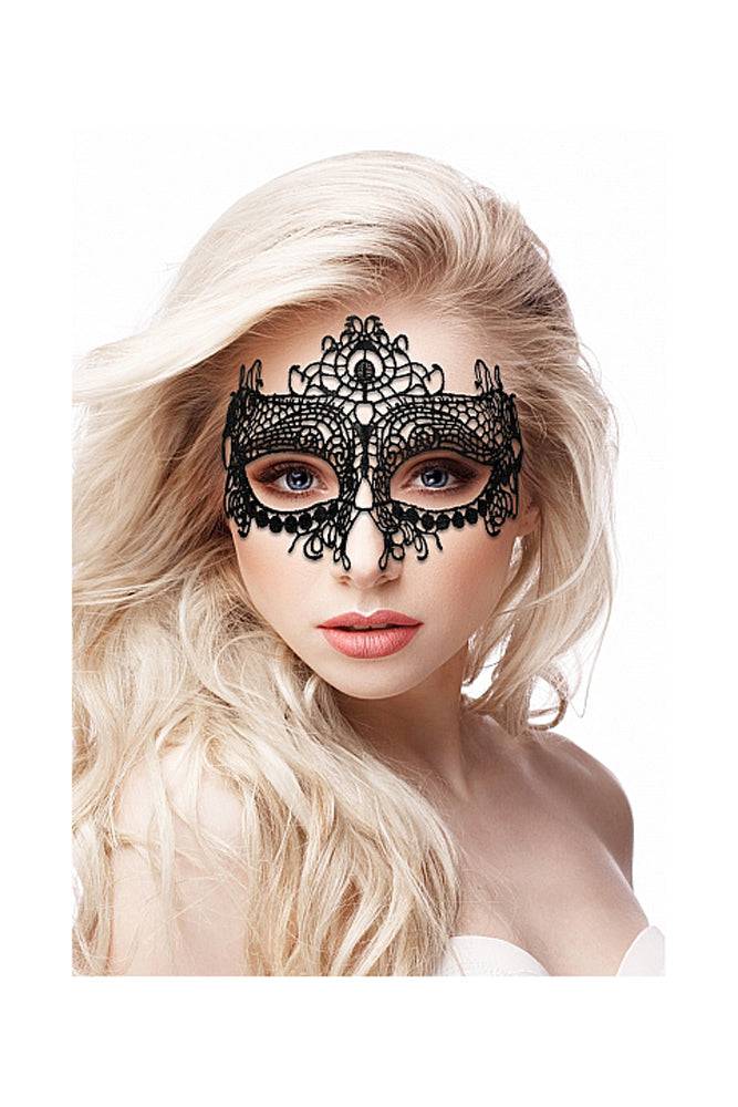 Ouch by Shots Toys - Queen Lace Mask - Black BDSM - Tophatter Daily Deals