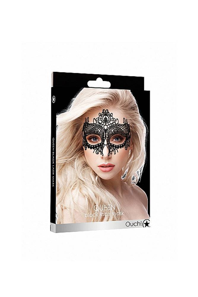 Ouch by Shots Toys - Queen Lace Mask - Black BDSM - Tophatter Daily Deals