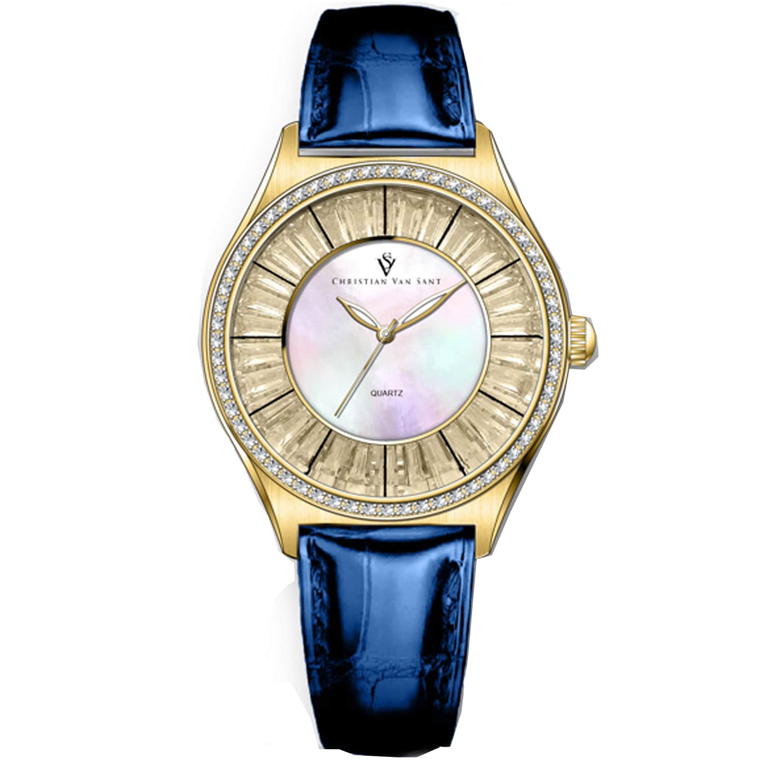 Christian Van Sant Women's Luna // CV3203 Mother of pearl Watches - Tophatter Daily Deals