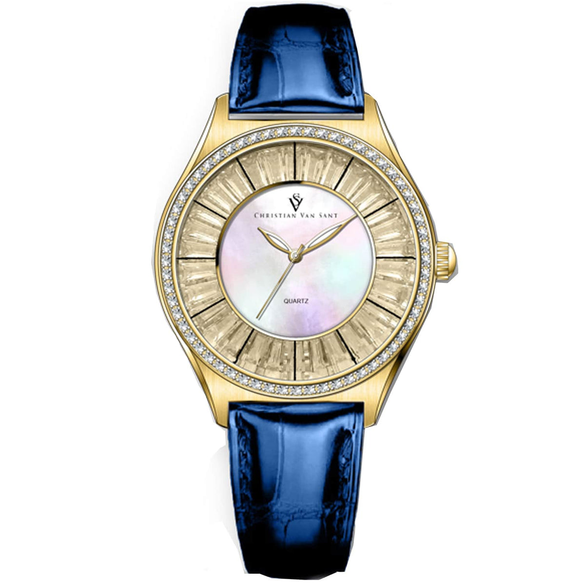Christian Van Sant Women's Luna // CV3203 Mother of pearl Watches - Tophatter Daily Deals