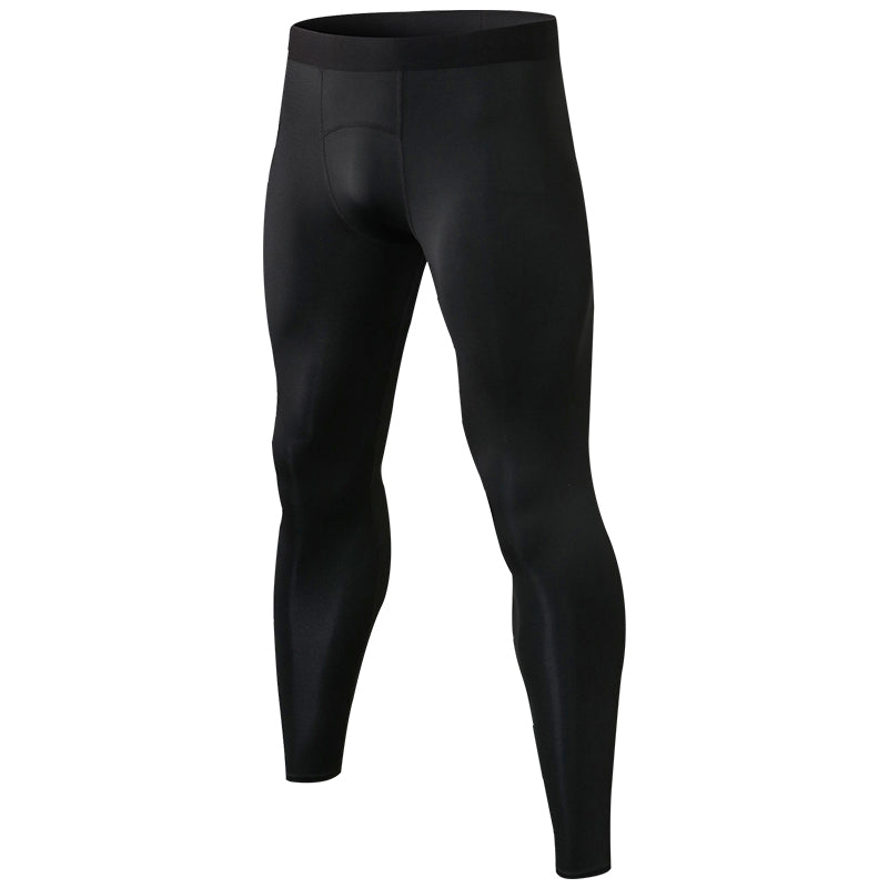 Quick Dry Gym Fitness Sports Pants Men Running Leggings Black Leggings - Tophatter Daily Deals