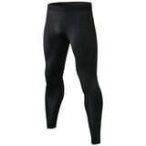 Quick Dry Gym Fitness Sports Pants Men Running Leggings Black Leggings - Tophatter Daily Deals