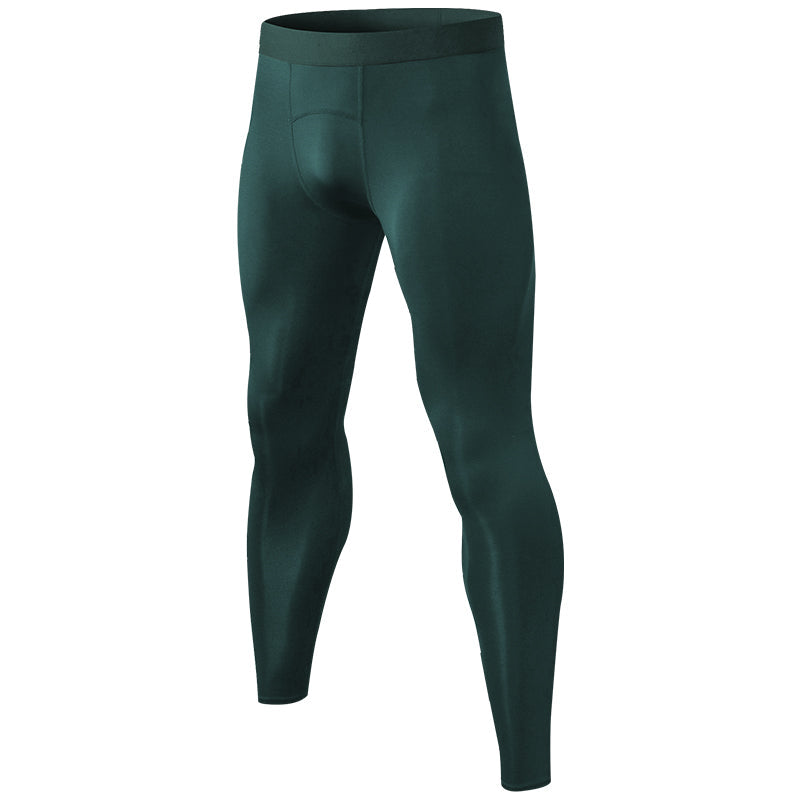 Quick Dry Gym Fitness Sports Pants Men Running Leggings Green Leggings - Tophatter Daily Deals