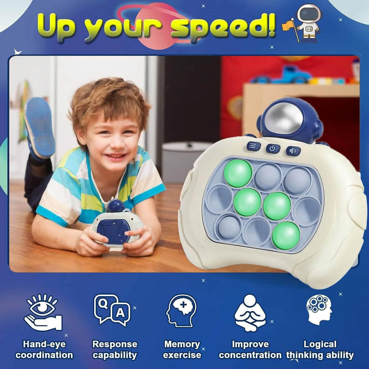 Quick Push Pop Game-it Fidget Toys Pro for Kids and Adults Toys & Games - Tophatter Daily Deals