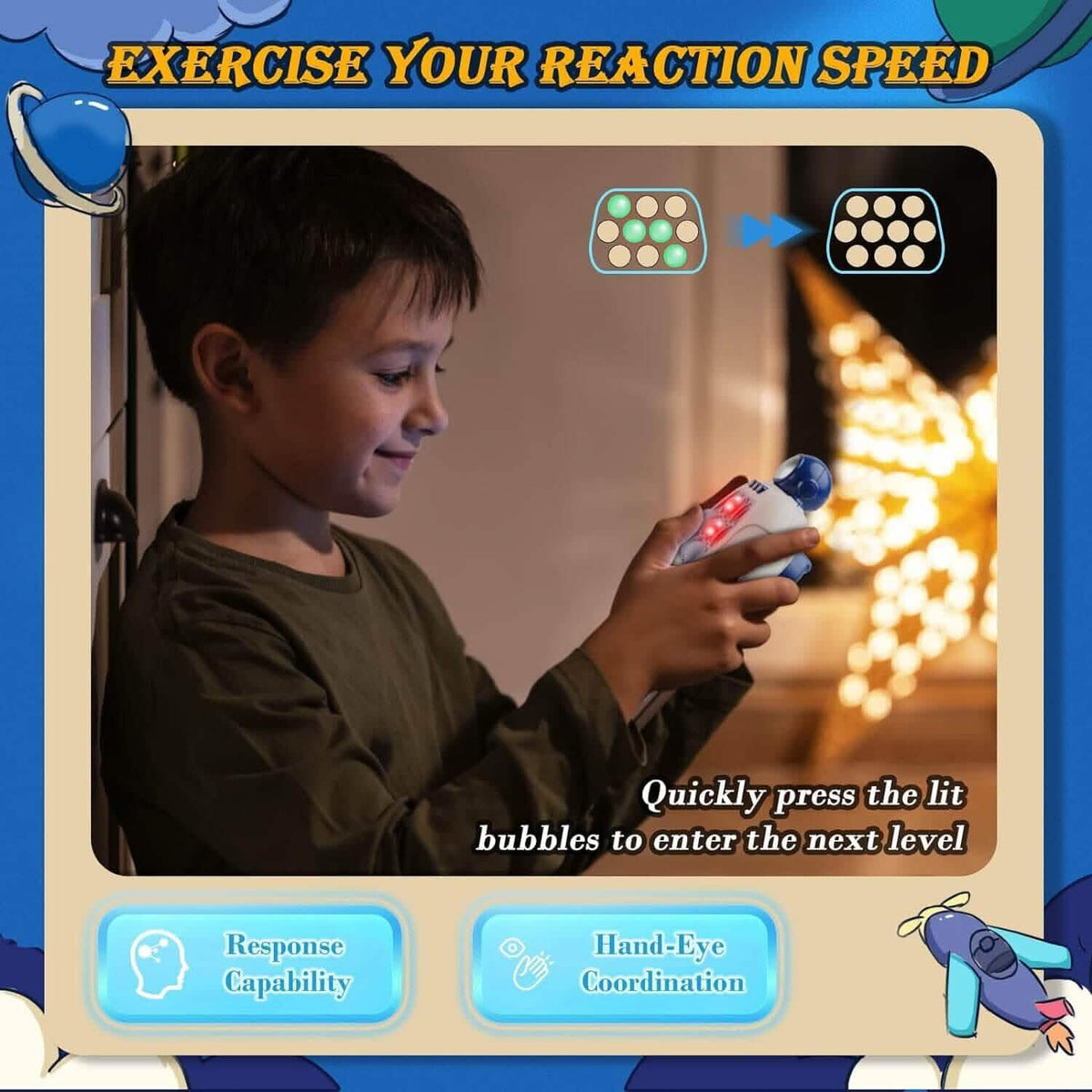 Quick Push Pop Game-it Fidget Toys Pro for Kids and Adults Toys & Games - Tophatter Daily Deals