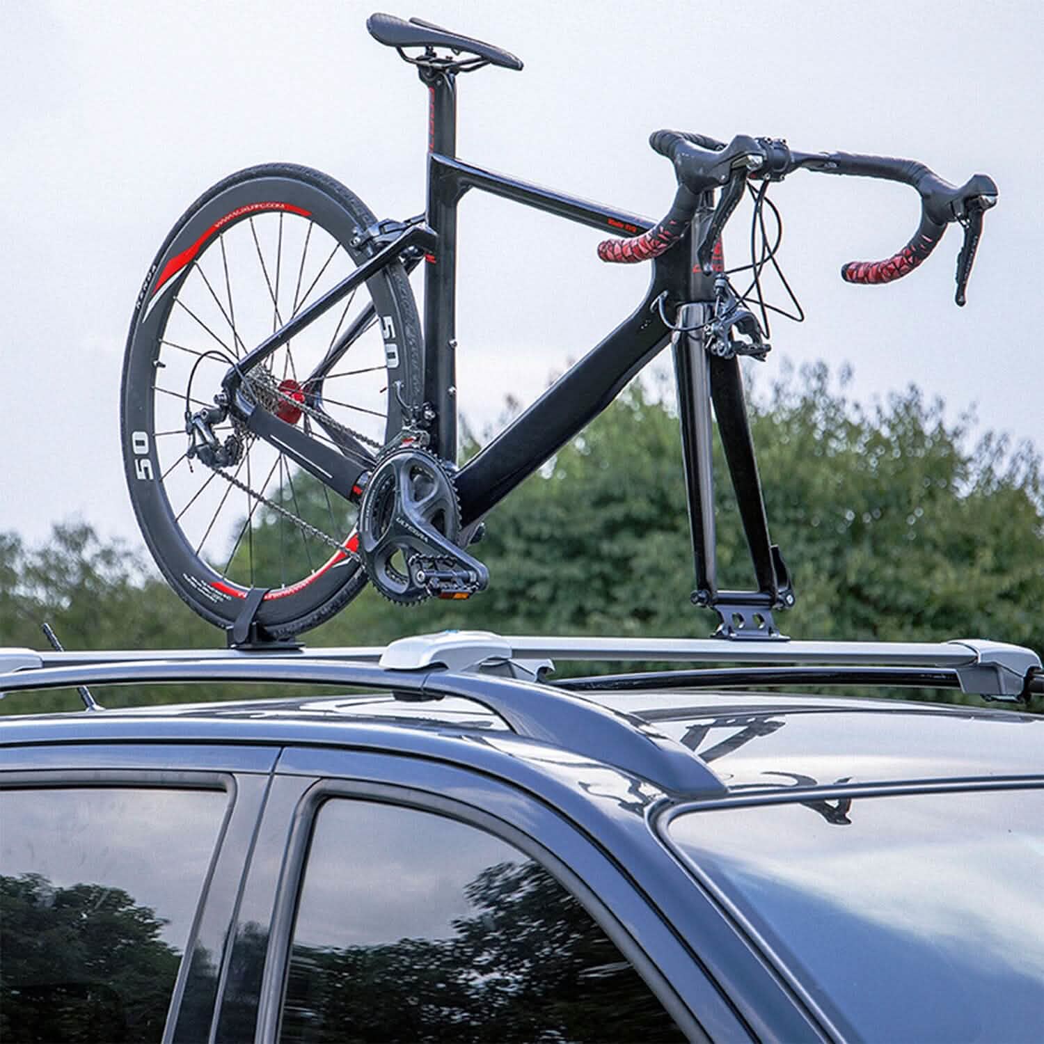 Quick Release Bike Fork Block Mount Rack for Car Roof Automotive - Tophatter Daily Deals