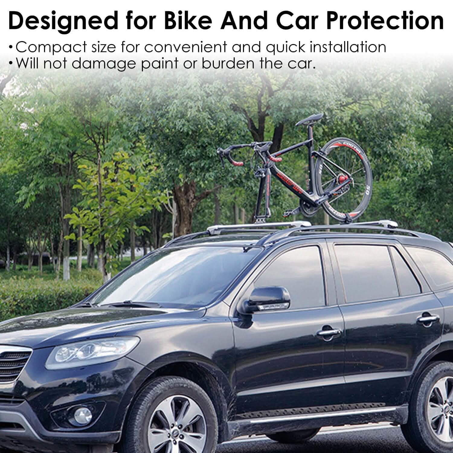 Quick Release Bike Fork Block Mount Rack for Car Roof Automotive - Tophatter Daily Deals