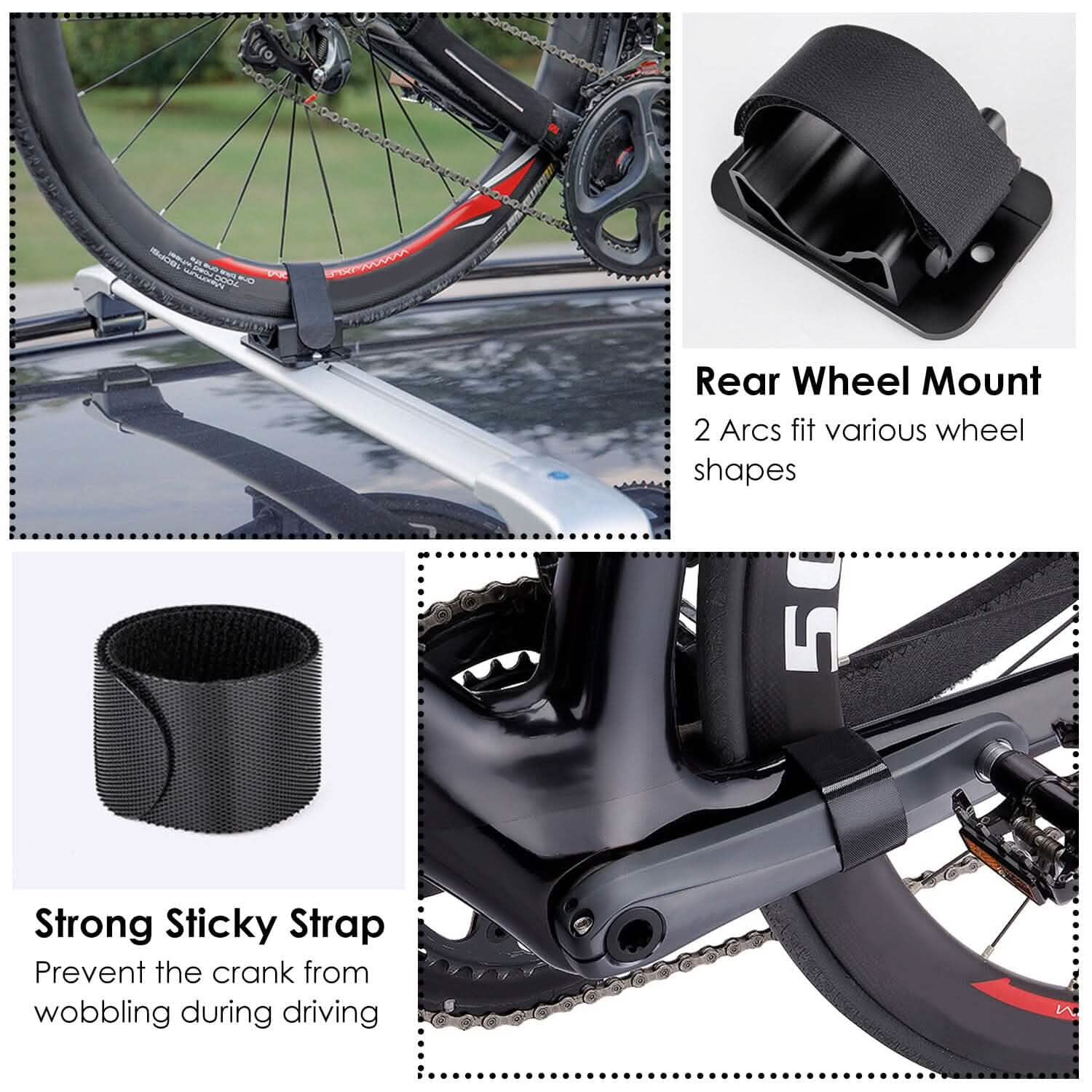 Quick Release Bike Fork Block Mount Rack for Car Roof Automotive - Tophatter Daily Deals