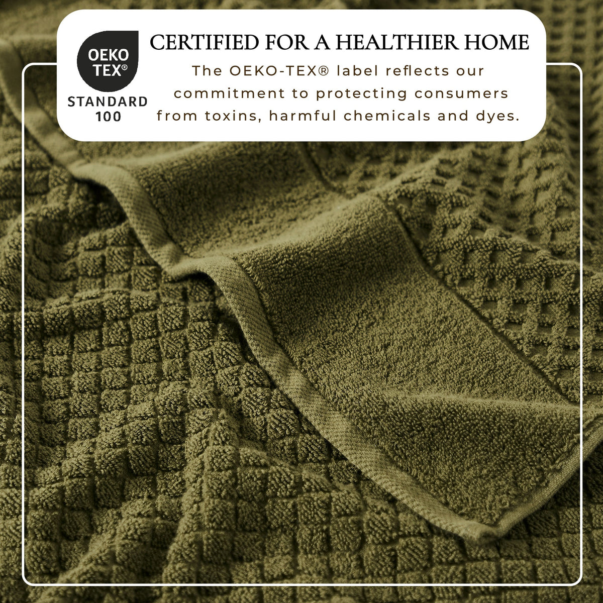 Cotton Diamond Waffle Weave Bath Towel Set - Grayson Collection Bath - Tophatter Daily Deals