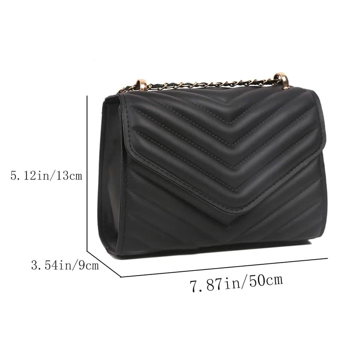 Quilted Pattern Flap Chain Square Bag Handbags & Wallets - Tophatter Daily Deals