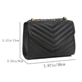 Quilted Pattern Flap Chain Square Bag Handbags & Wallets - Tophatter Daily Deals
