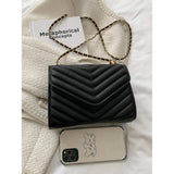 Quilted Pattern Flap Chain Square Bag Handbags & Wallets - Tophatter Daily Deals
