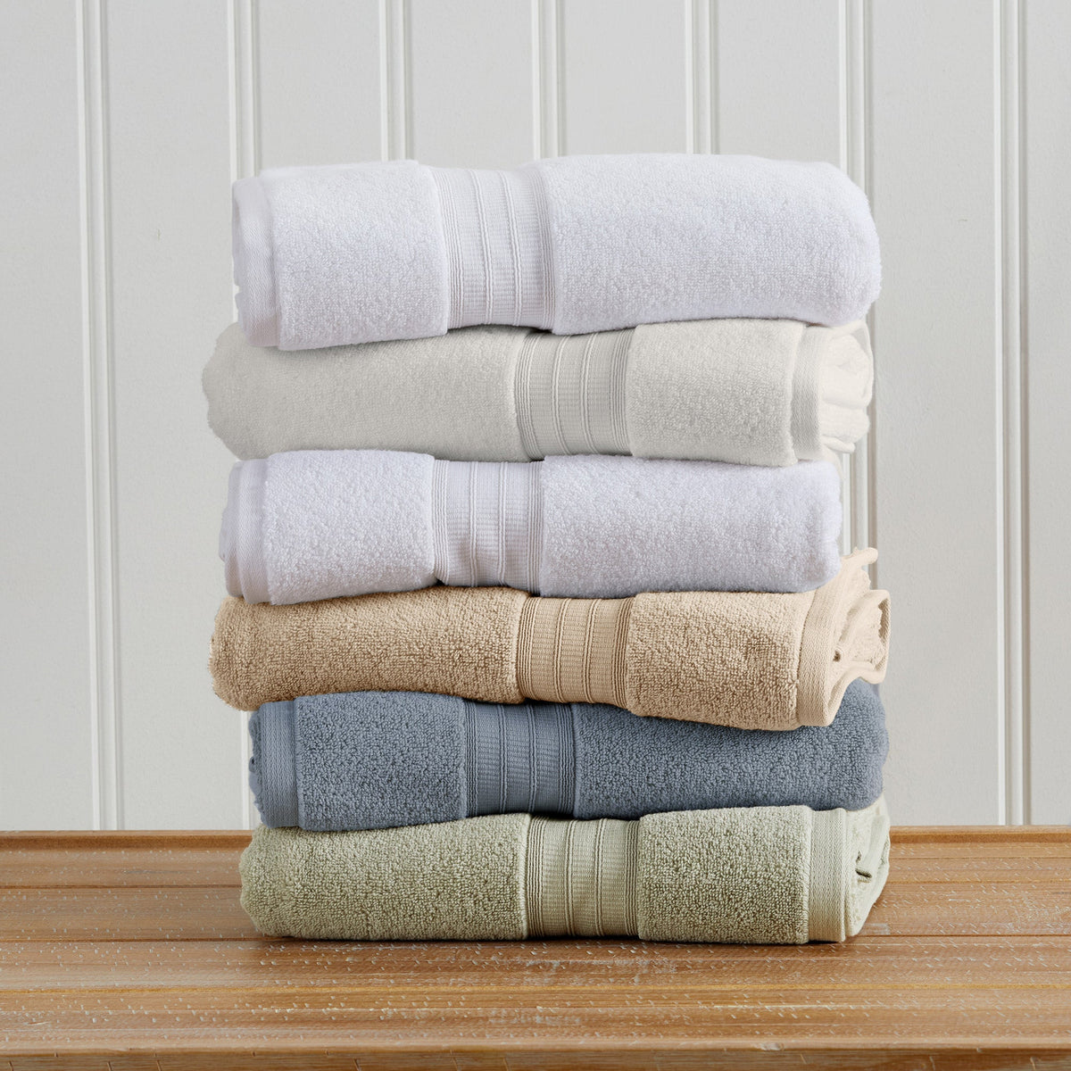 100% Cotton Premium Bath Towel Set - Chiara Collection Bath - Tophatter Daily Deals
