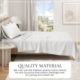 100% Organic Cotton Jersey Knit Sheets Bedding - Tophatter Daily Deals