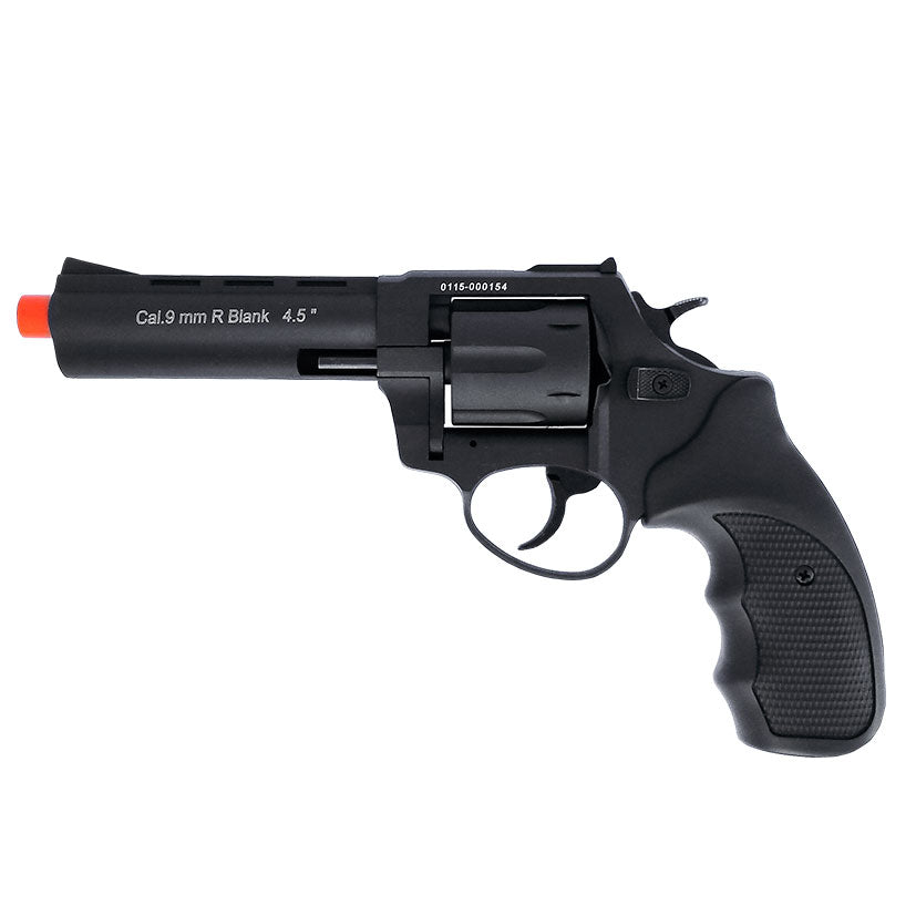 Zoraki R1 Black 4.5" Front Fire - 9mm Blank Gun Revolver - Tophatter's Weapons'N'Deals Blank Firing Replica Guns - Tophatter Daily Deals