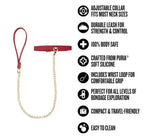 Temptasia Ardor – Adjustable Silicone Collar and Leash Set > Bondage Gear > Collars & Leashes - Tophatter Daily Deals