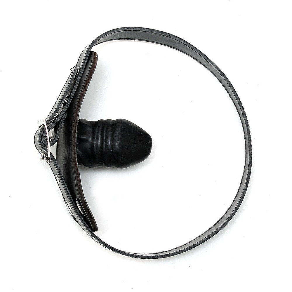 Rimba Leather Gag with Internal Latex Dildo – Adjustable Gag > Bondage Gear > Gags and Bits - Tophatter Daily Deals