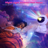Astronaut Galaxy Projector Night Light with Remote, 8 Modes Night Lights - Tophatter Daily Deals