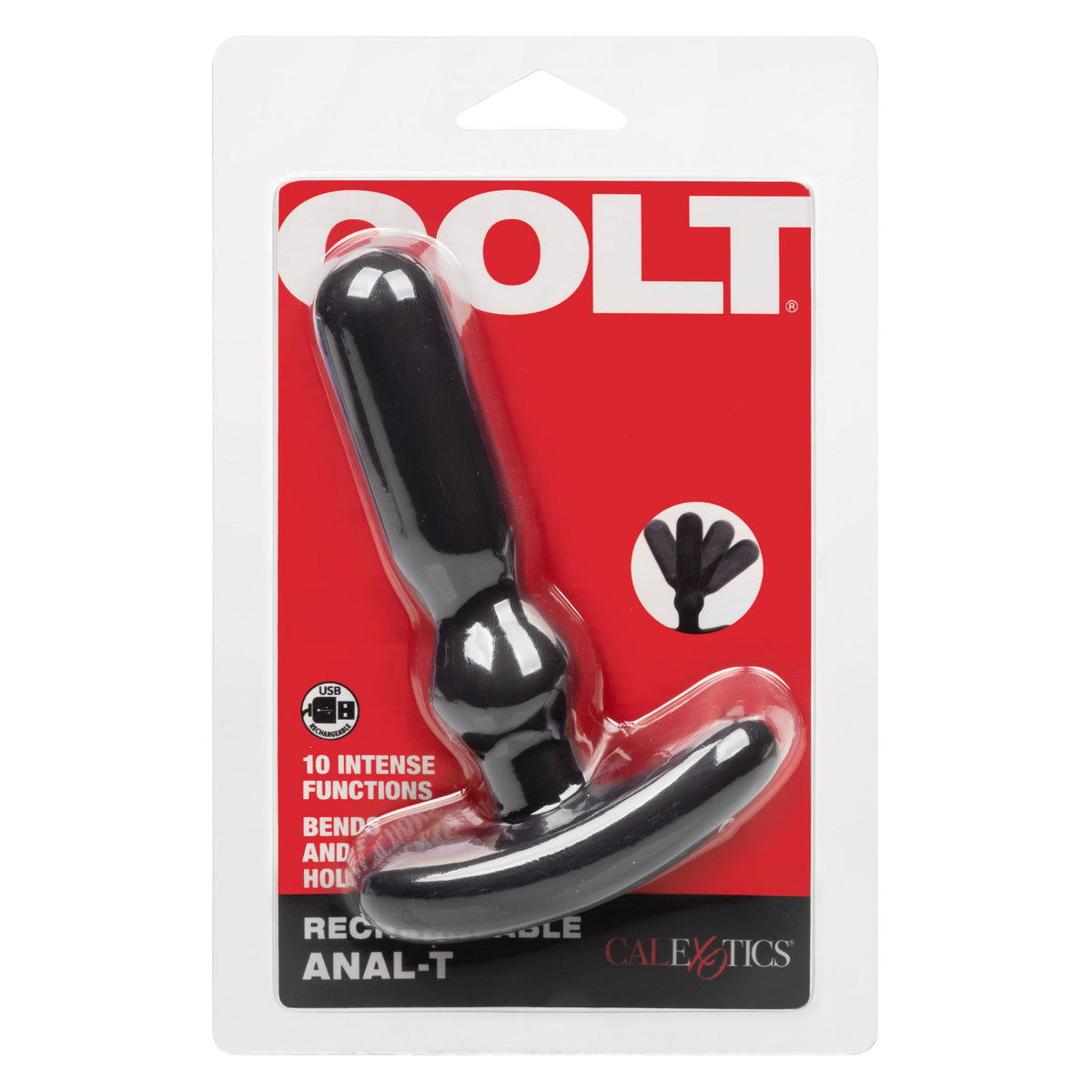 Colt Anal-T Black Flexible Vibrating Probe with 10 Intense Functions > Anal Range > Vibrating Butt Plugs - Tophatter Daily Deals