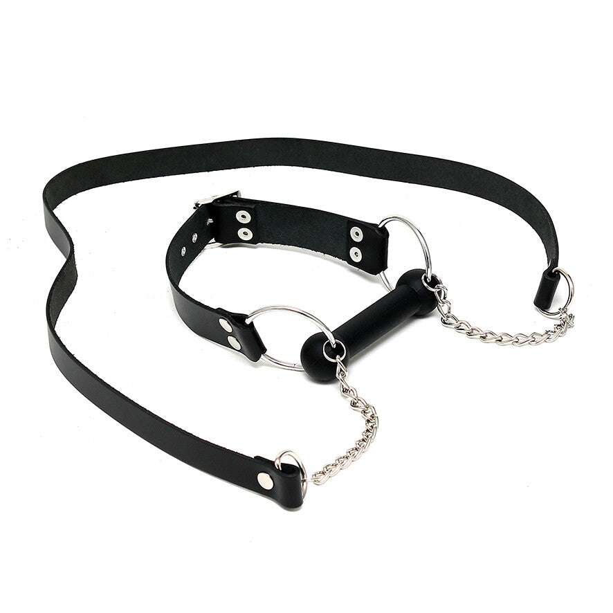 Rimba Leather Horse Bit Gag with Adjustable Reins – Leather Gag > Bondage Gear > Gags and Bits - Tophatter Daily Deals