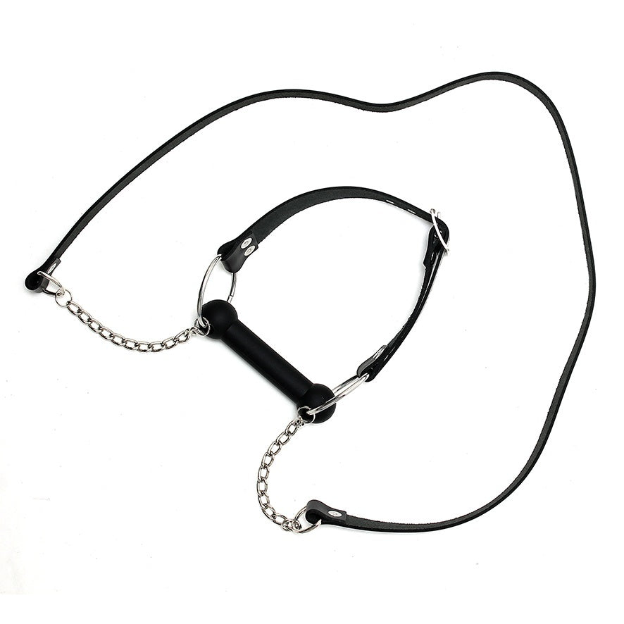 Rimba Leather Horse Bit Gag with Adjustable Reins – Leather Gag > Bondage Gear > Gags and Bits - Tophatter Daily Deals