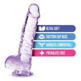 Naturally Yours Crystaline Amethyst – 6 Inch Suction Cup Dildo > Dildos > Realistic Dildos - Tophatter Daily Deals