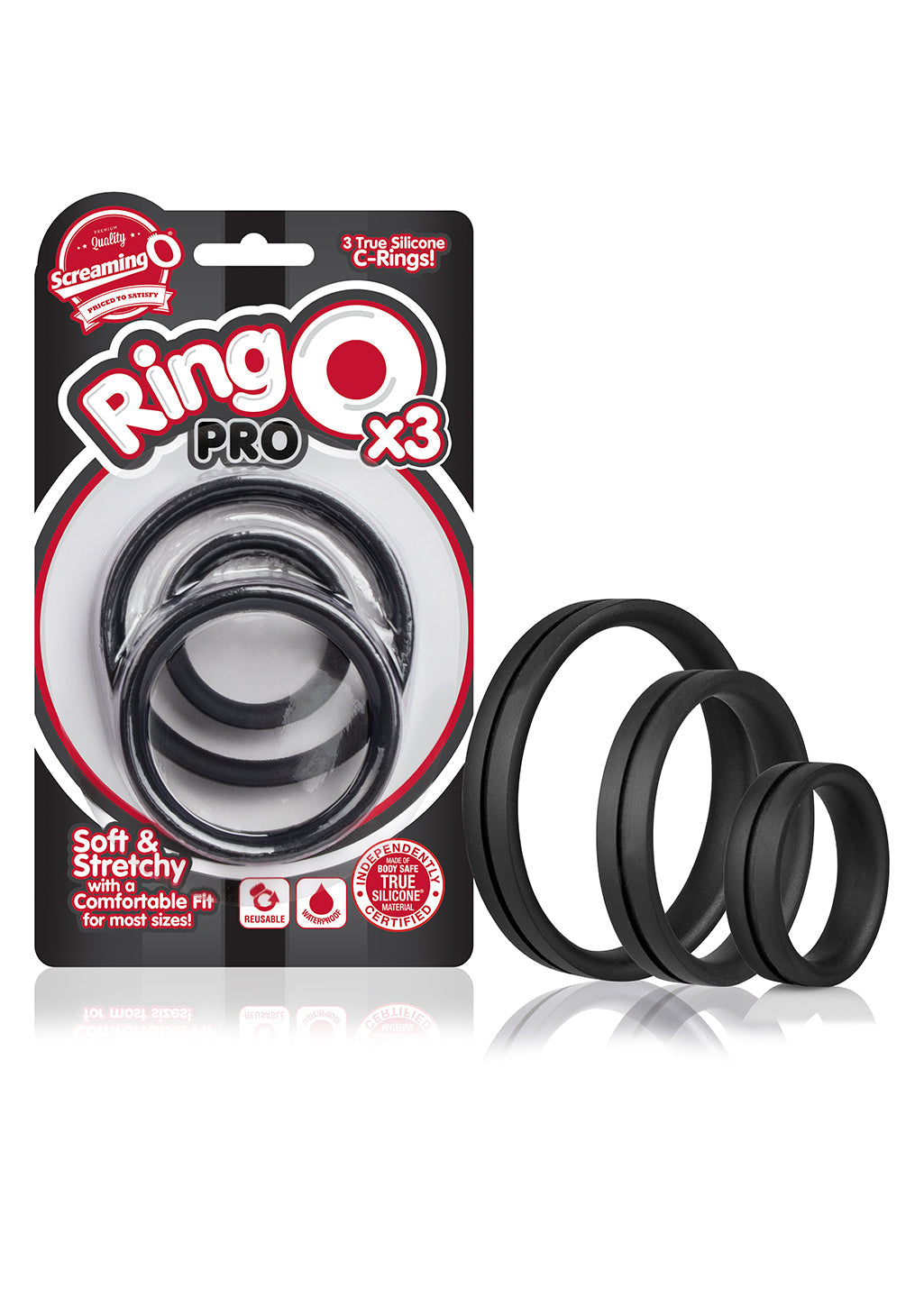 Screaming O Ringo Pro X3 Silicone Cock Ring Trio Pack > Cock Ring > Sets - Tophatter Daily Deals