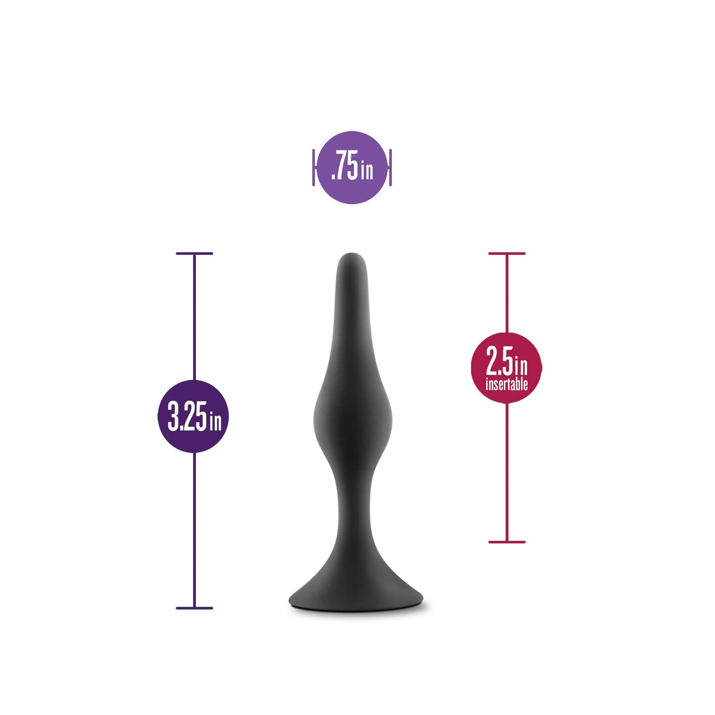 Anal Adventures Platinum Beginner Plug Small – Silicone Butt Plug > Anal Range > Butt Plugs - Tophatter Daily Deals
