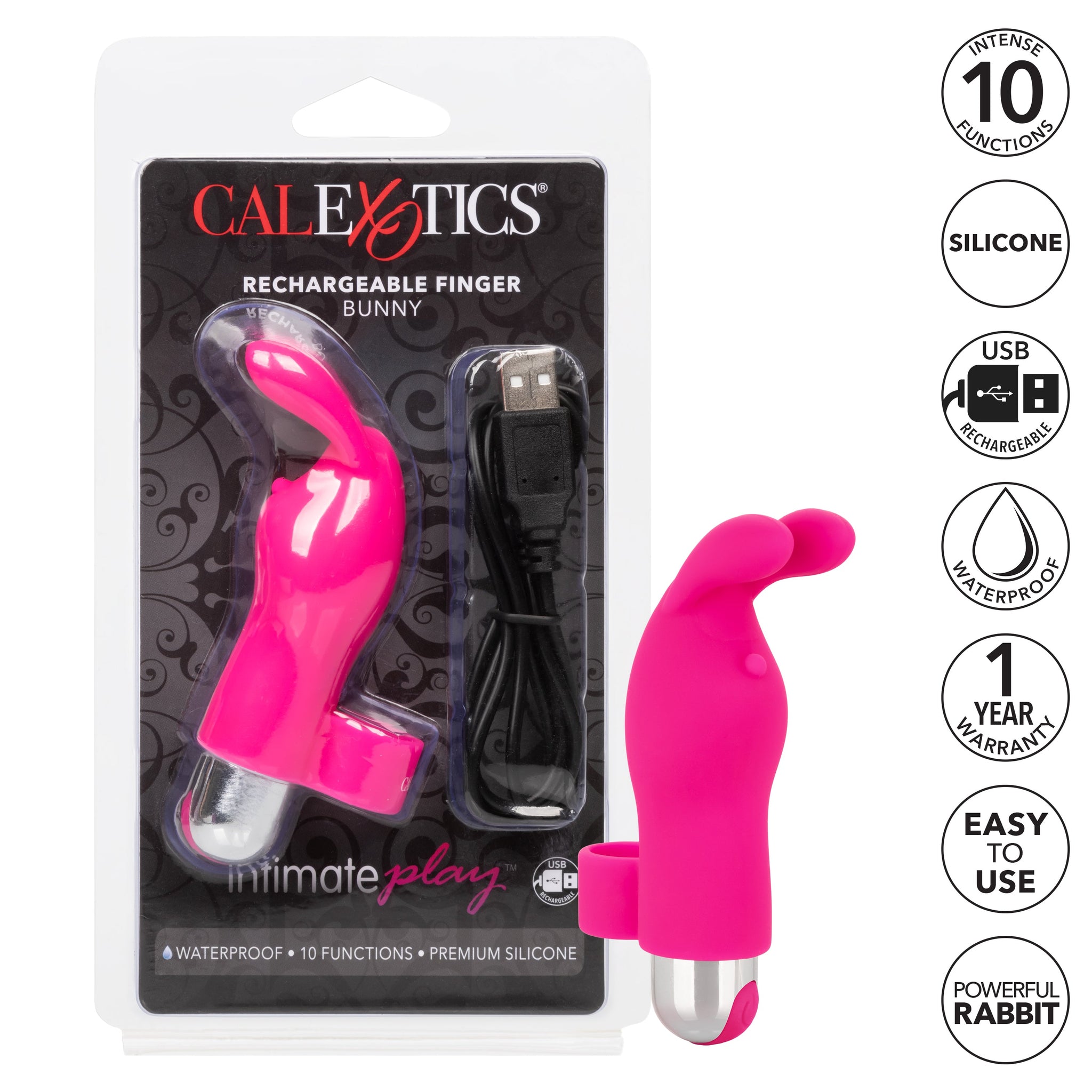 Intimate Play Rechargeable Bunny Finger Vibrator > Vibrators > Finger Vibrators - Tophatter Daily Deals
