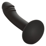 CalExotics Silicone Curved Anal Stud Black Smooth Silicone with Suction Cup Base 5 Inch > Anal Range > Butt Plugs - Tophatter Daily Deals