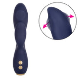 Chic Blossom Navy Blue Flexible Silicone Dual Motor Vibrator with Gold Accents, 10 Speeds, Waterproof and Rechargeable > Vibrators > Ladies > Rabbit - Tophatter Daily Deals