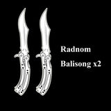 CS Butterfly Knife Balisong Trainers Blunt Blade Mystery Prize 2 Random Knife - Tophatter Daily Deals