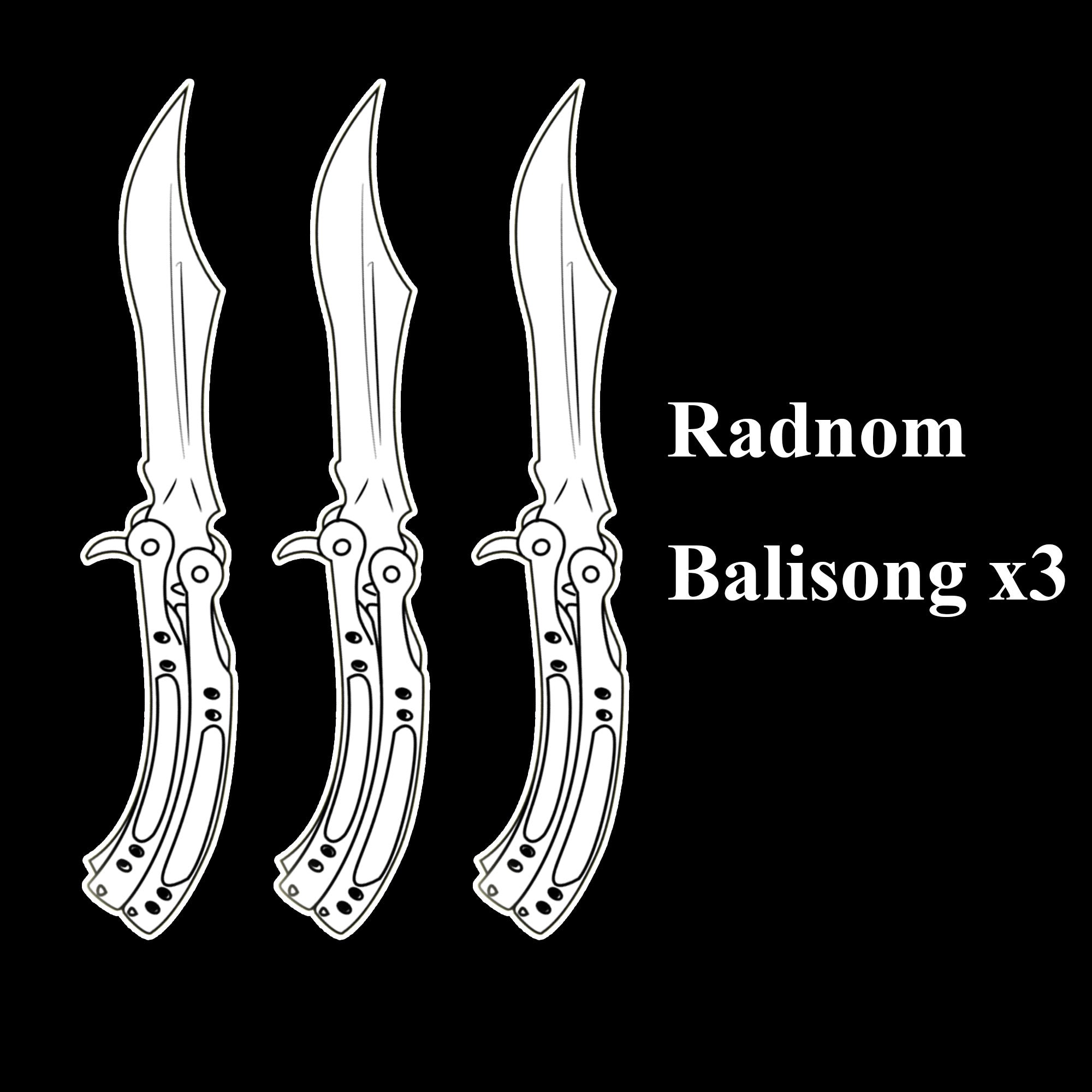 CS Butterfly Knife Balisong Trainers Blunt Blade Mystery Prize 3 Random Knife - Tophatter Daily Deals