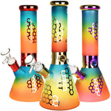 Rainbow Honeycomb Beaker Bong Bongs - Tophatter Daily Deals