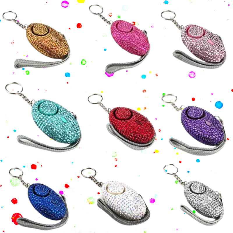 Bling Beacon Rhinestone Panic Alarm Keychain Child Safety - Tophatter Daily Deals