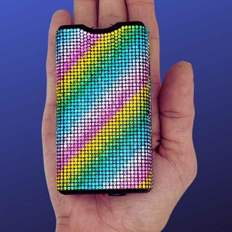 Rhinestone Rainbow 10 Million Volt Bling Stun Gun Stun Guns - Tophatter Daily Deals