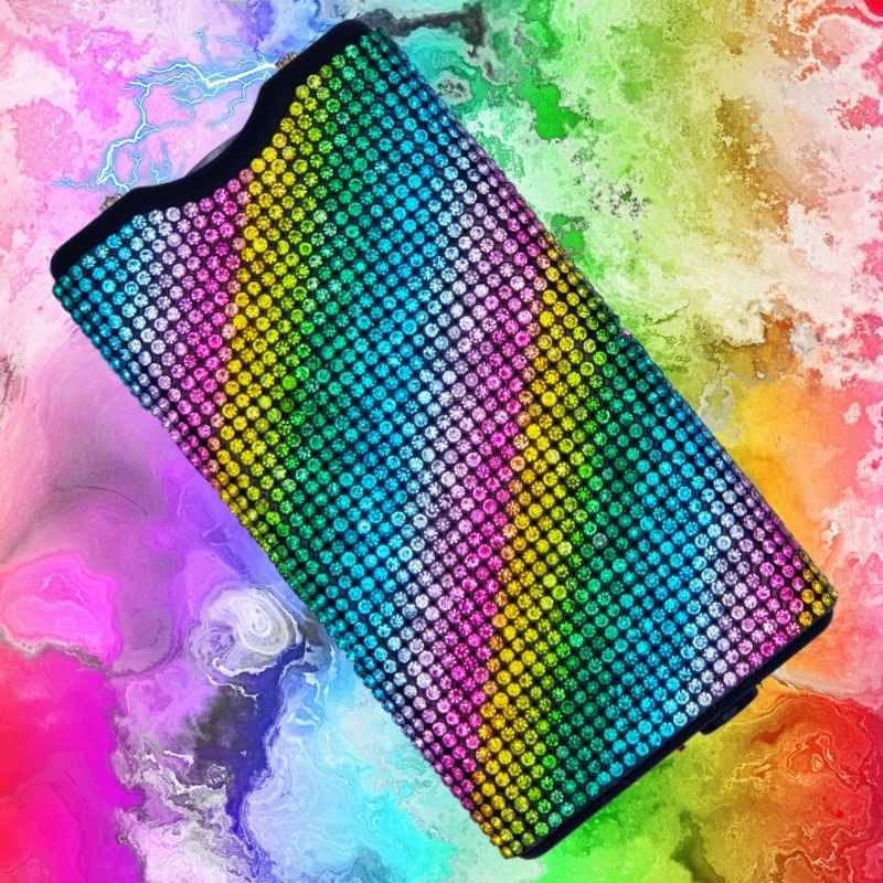 Rhinestone Rainbow 10 Million Volt Bling Stun Gun Stun Guns - Tophatter Daily Deals