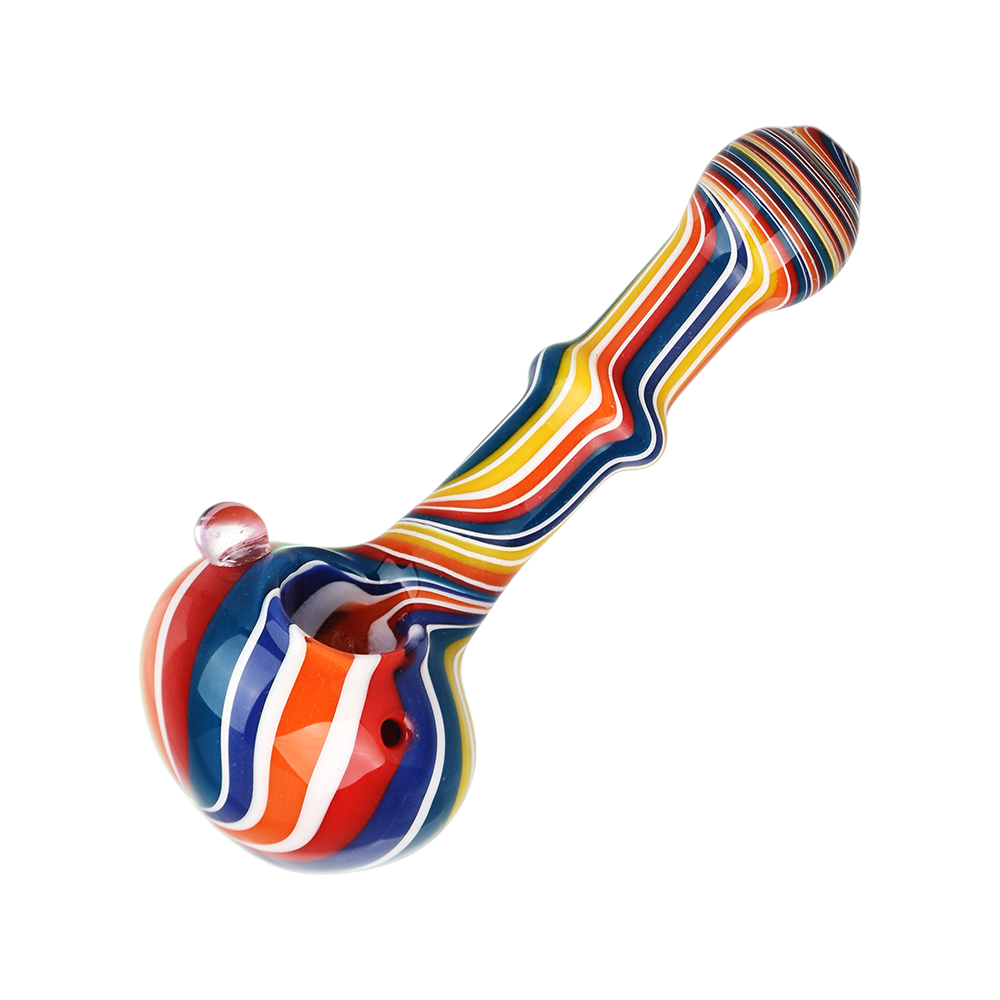 Rainbow Stripes Spoon Pipe Spoon Pipes - Tophatter Daily Deals