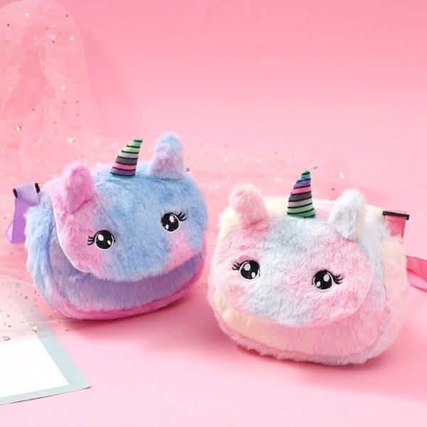 Rainbow Unicorn Plush Shoulder Bag Handbags & Wallets - Tophatter Daily Deals